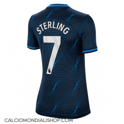 Maglie da calcio Chelsea Raheem Sterling #7 Seconda Maglia Femminile 2023-24 Manica Corta